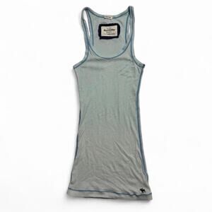 Y2K abecrombie fitted cotton full length tank top size Medium